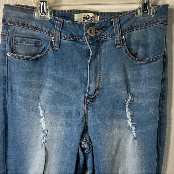 California Vintage, 9, juniors, distressed, relaxed, fit skinny leg,mid/hi rise - Picture 5 of 10